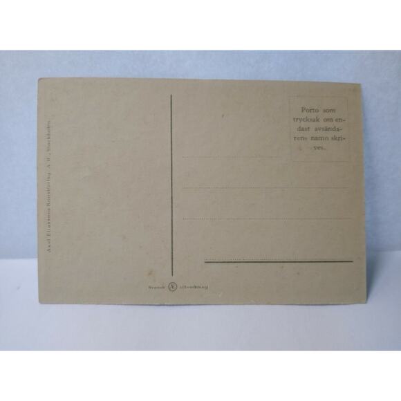 Halloween Easter Witch Postcard Fantasy Glad Pask Gremlin Rides Broom Full Moon - Picture 3 of 3